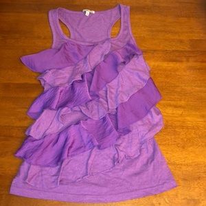 Charlotte Russe ruffle tank top